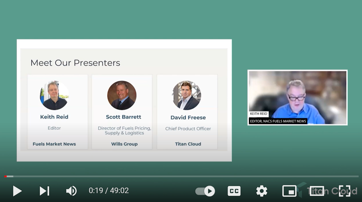 Fuels Market News webinar with Wills Group and Titan Cloud