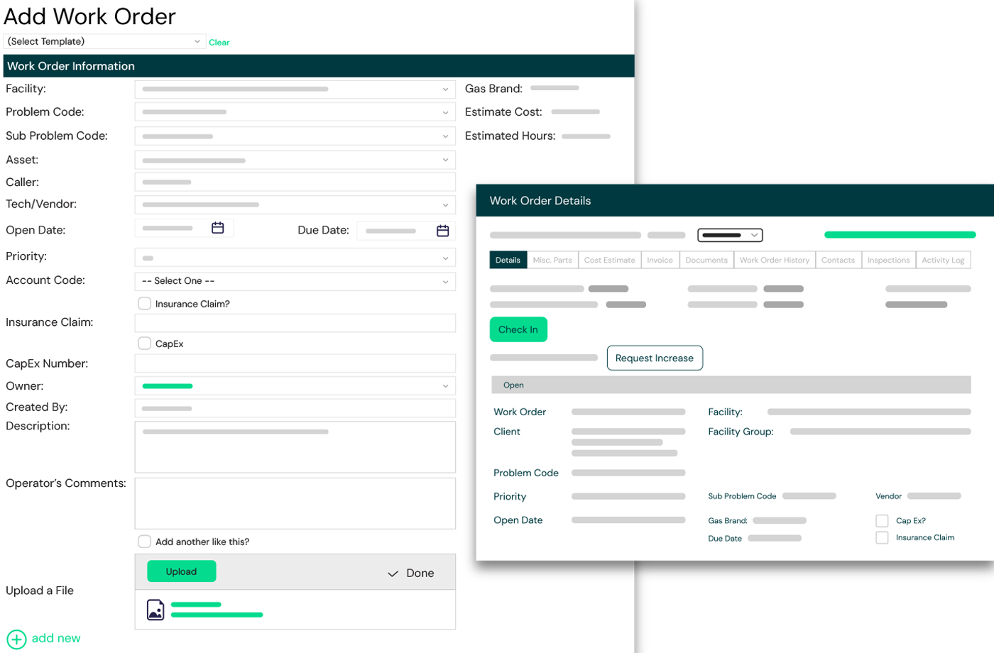 Titan Clouds digitizing work order management details and workflows.